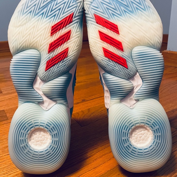 Adidas Trae Young 1 Ice Trae ICE Blue Red H68997 Size 19. - Picture 8 of 12